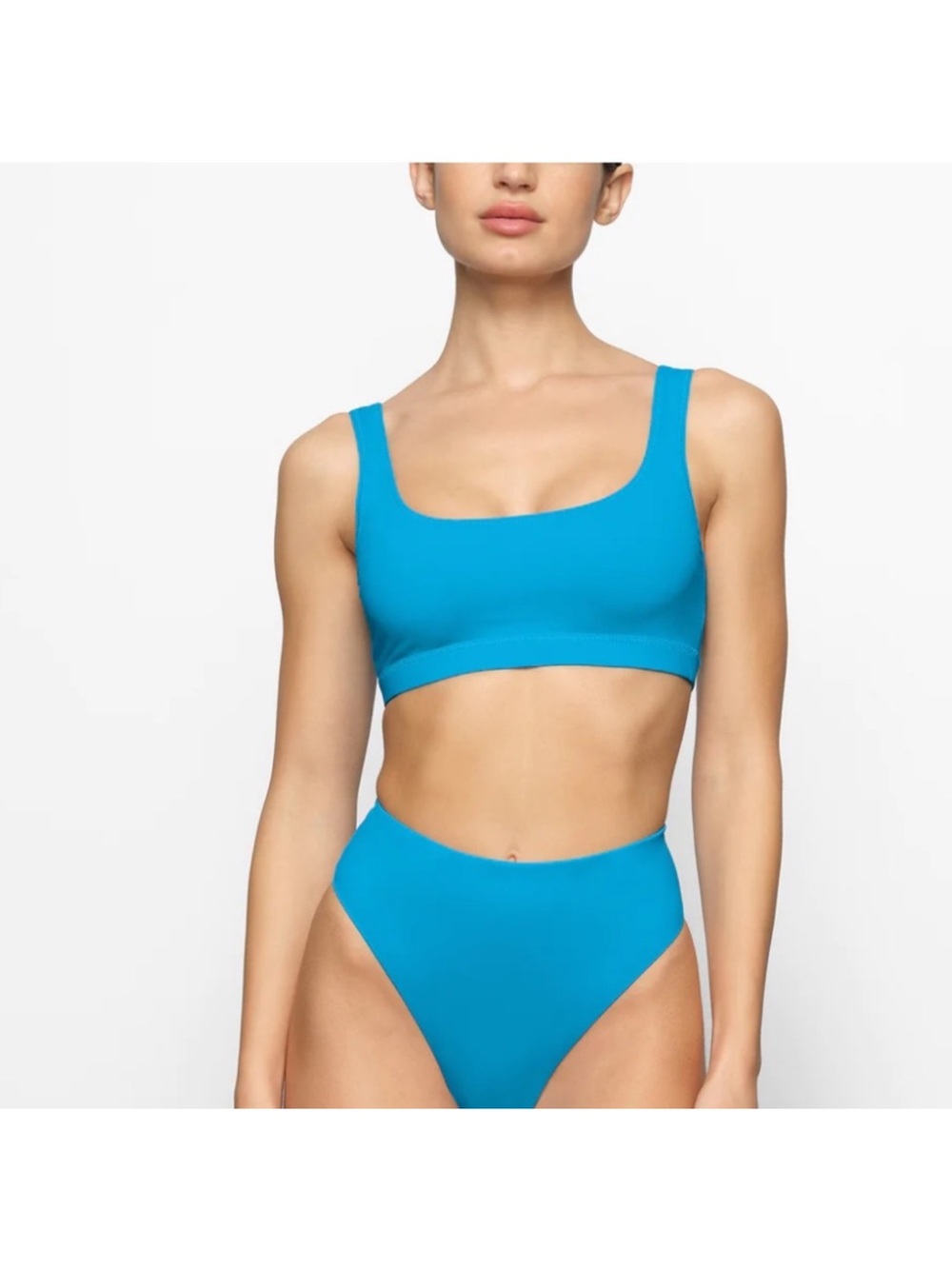 Skims Bright Blue High Waisted Bikini Set – Size Small top Medium bottom - Picture 5 of 5